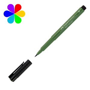 Faber-Castell Feutre PITT - artist pen B - vert permanent olive