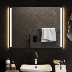 VidaXL Miroir de salle de bain à LED 80x60 cm - N/A