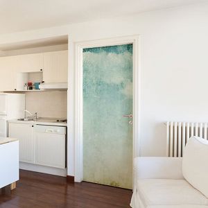 Image de Plage Sticker Autocollant Porte Mer Turquoise, 204 cm x 83 cm, Déco Intérieure Maison: Autocollant Mural Turquoise, 204 cm x 83 cm - Multicouleur