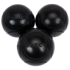 Image de Obut Match Noire 1 76m - Boules de p&eacute;tanque - Noir - Taille 670g
