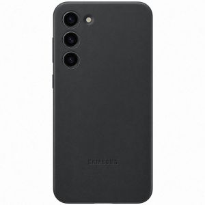 Samsung Coque S23+ cuir Noir