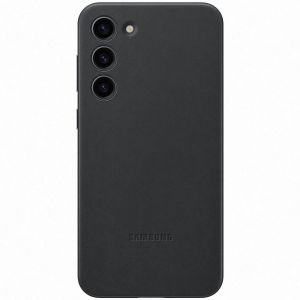 Samsung Coque S23+ cuir Noir