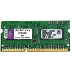 Kingston KVR16S11S8/4BK - Barrette m&eacute;moire ValueRAM 4 Go DDR3 1600 MHz 204 broches