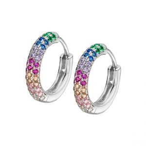 Boucles oreilles Lotus Silver Rainbow - LP3484-4-1 Argent 925/1000