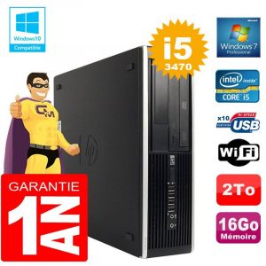 HP PC Compaq 8300 SFF Core I5-3470 Ram 16Go Disque 2 To Graveur DVD Wifi W7