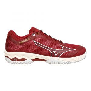 Mizuno Wave Exceed Light Chaussure Terre Battue Femmes - Rouge Foncé, Blanc