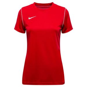 Nike W NK DF Park20 Top SS Haut à Manches Courtes, Rouge/Blanc, L Femme