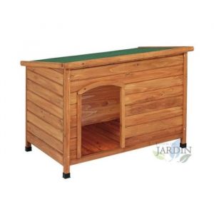 Suinga - Niche pour Chiens en Bois avec Toit Plat en Asphalte, 116x82x76 cm, Imperm&eacute;able & Durable, Int&eacute;rieure ou Ext&eacute;rieure