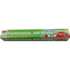 Rouleau De Film Papier Étirable Alimentaire Plastique Transparent 20m X 30cm
