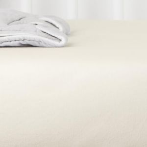 Kadolis Drap Housse Jersey de Coton Bio Ecru - 60 x 120 cm