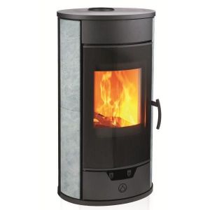 Image de Deville C077AY.27 - Poêle à bois Jupiter pierre serpentine 7 kw