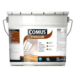 Comus HYDROCOM MAT SOIE - Incolore 10L - Vitrificateur polyuréthane acrylique mono-composant pour parquets, escaliers et boiseries -