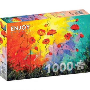 Puzzle 1000 Pièces : Coquelicots Magiques