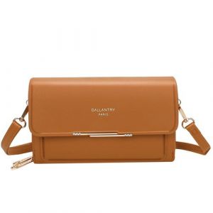 Pochette Bandouli&egrave;re en Similicuir pour Femme Gallantry Marron