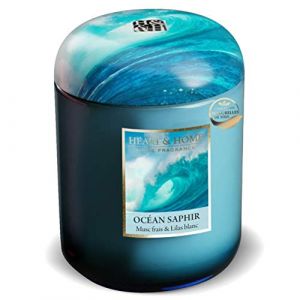 Heart & Home Bougie grand modèle Océan Saphir Color