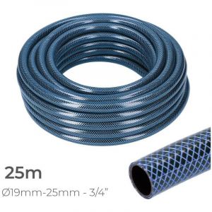 Tuyau d'arrosage intérieur bleu Ø19mm - GENERIQUE - Rouleau extérieur Ø25mm (3/4) 25m Edm