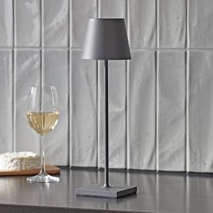 SIGOR - NUINDIE Akku-Tischleuchte Nuindie USB-C 380mm Dekoration 1 ct Grau (77.79 / 1 ct)