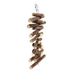 Jouet pour lapins et rongeurs tronc d'arbre en bois Duvoplus