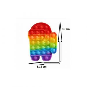 JOUET AMONG US POP ENFANT JEU SENSORIEL ANTI STRESS PUSH BUBBLE POP FIDGET ECLATE BULLES