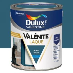 Dulux Valentine Laque Valénite Acrylique mat velouté bleu paon 2L