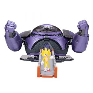 Jakks Pacific Figurine d'action SONIC THE HEDGEHOG SONIC 2 MOVIE 2.5'' avec ensemble de jeu de bataille