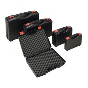 Coffrets en plastique L395xl295xH106 mm PP 1 poignée avec insert en mousse noir