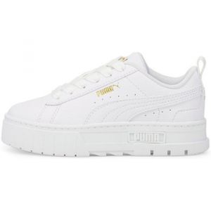 Puma Pour enfant. Mayze - Baskets en cuir blanc