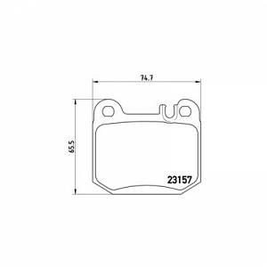 Image de Brembo 4 plaquettes de frein P50043