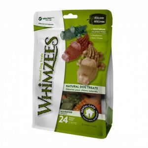 Whimzees Friandises Nature Crocodile Dog Treats S pour Chien - x24
