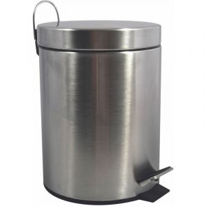 MSV Poubelle &agrave; p&eacute;dale Inox 20L Inox Acier