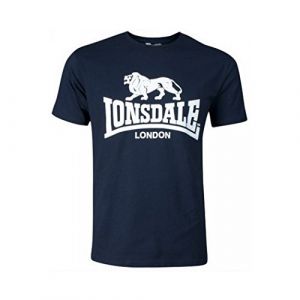 Lonsdale T-shirt à Manches Courtes Logo S Navy