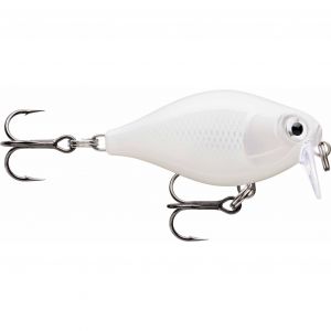Rapala Leurre de Pêche X-Light Crank Shallow Runner Construction Plastique - Leurre Eau Douce Flottant - Profondeur de Nage 0,9m - Taille 3,5cm / 4g - Fabriqué en Estonie - Pearl White