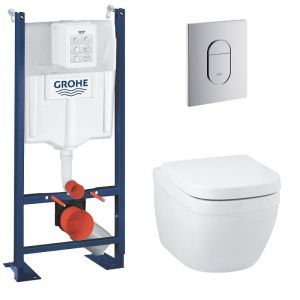 Grohe Nouveau set WC haut de gamme sans bride (euroceramicset)