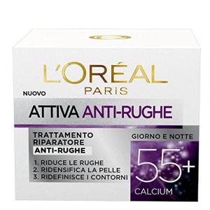 L'Or&eacute;al Attiva Anti-Rughe 55+ Trattamento Riparatore Anti-Rughe Giorno e Notte - 50 ml