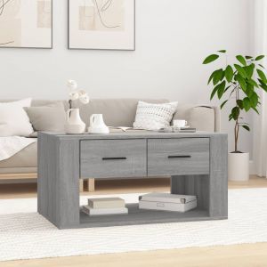 VidaXL Table basse Sonoma gris 80x50x40 cm Bois d'ingénierie