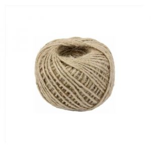 SHOP-STORY - FICELLE EN JUTE NATURELLE BRUNE - 2MM X 40M - CORDE CE CHANVRE ÉPAISSE POUR DÉCORATION, JARDIN, BRICOLAGE, ART ET