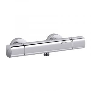 Mitigeur thermostatique douche mural July+, C3 Corps ti&egrave;deAvec raccords Chrome - JACOB DELAFON - E35676-9-CP