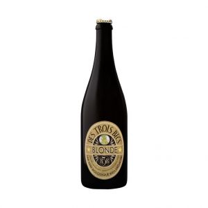 Image de Brasserie Les 3 Becs Bière blonde bio. La bouteille de 75 cl