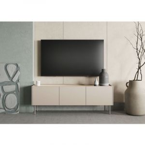 Bobochic Meuble tv Meuble tv 3 portes 170 cm atlas Beige - Beige