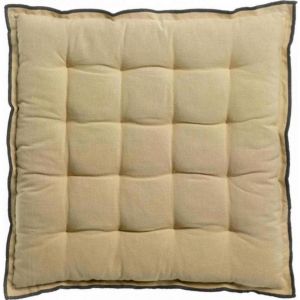 Declikdeco Galette de chaise Grace recyclée Camel