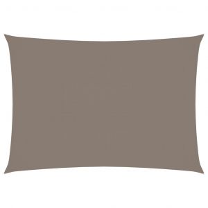 VidaXL Voile de parasol Tissu Oxford rectangulaire 3,5x5 m Taupe