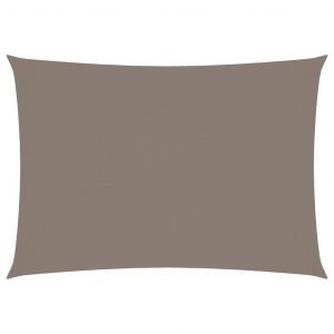 Image de VidaXL Voile de parasol Tissu Oxford rectangulaire 3,5x5 m Taupe