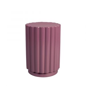 Image de Dutchbone Table d'appoint ronde en m&eacute;tal &oslash;32cm - Violet