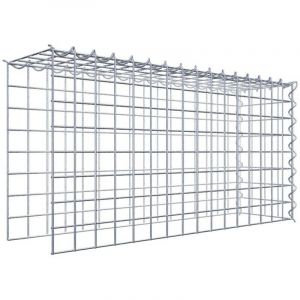 Gabion monté type 4 80 cm x 40 cm x 20 cm (L x H x P), maille 5 cm x 5 cm, spirale