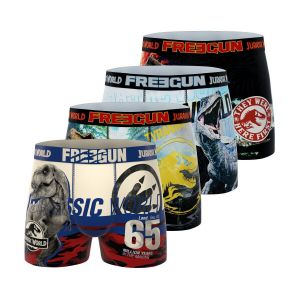 Freegun Boxers Lot de 4 boxers enfant Jurassic