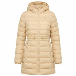 Reebok Long Glacier Shield Femmes Manteau d'hiver RBO20820 - Avoine