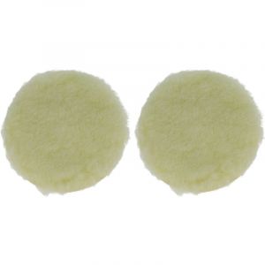 Vhbw 2x Eponge de polissage compatible avec Bosch PEX 220 A, GEX 125-1 AE ponceuses excentriques et à vibration - 12,5 cm diam. de travail, beige