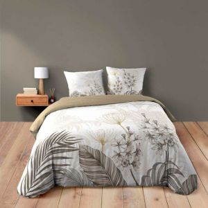 Douceur D'int&eacute;rieur - Housse de couette 260x240 + 2 taies bastille 100% coton