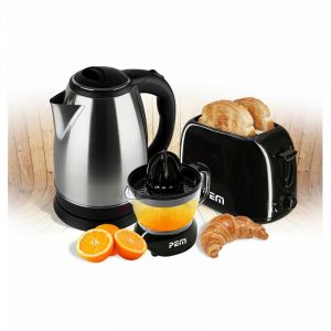 Image de PEM Kit petit déjeuner - Bouilloire + Grille pain 2 fentes + Presse-agrume KT-360