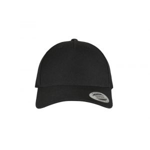 Flexfit YP Classics 5-Panel Premium Curved Visor, One Size, noir